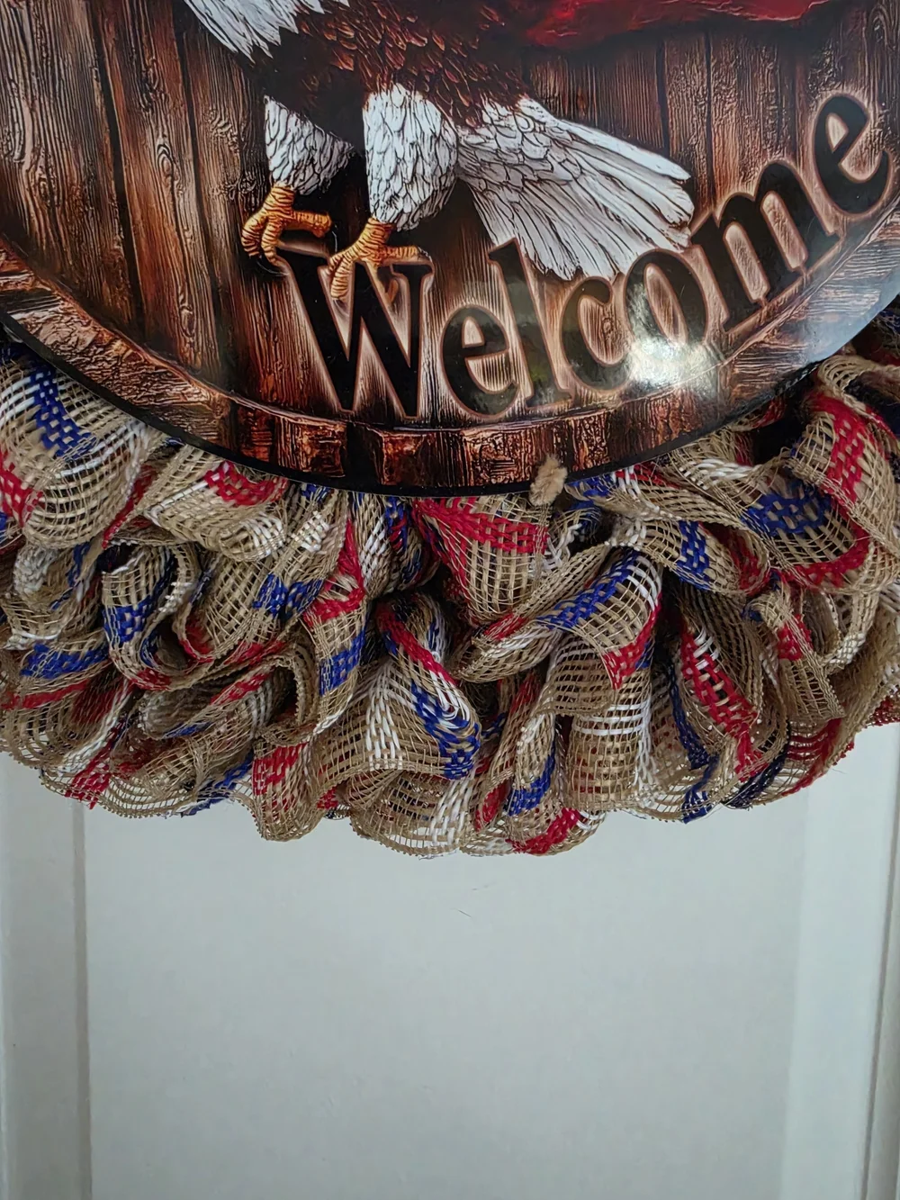 Patriotic Eagle Welcome Wreath